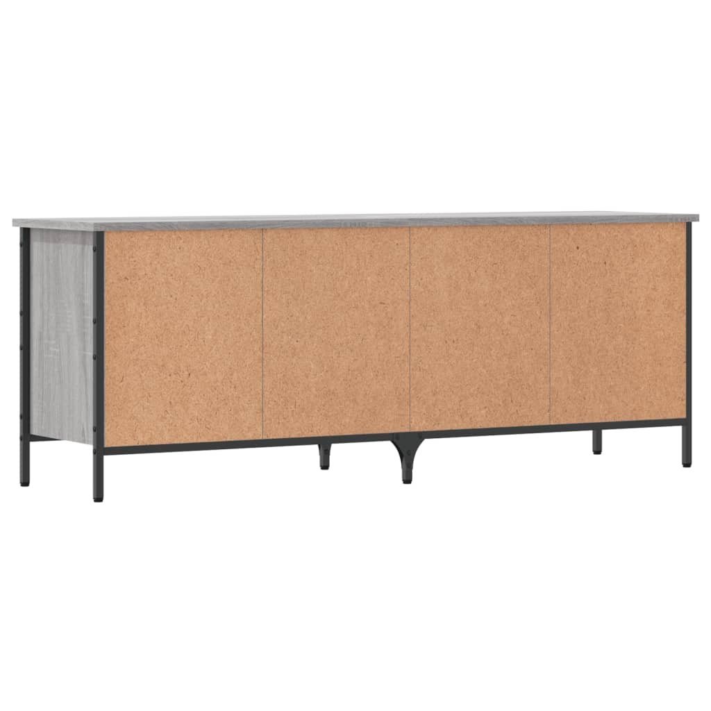 Armoire à chaussures sonoma gris 131x35x50 cm bois d'ingénierie - XIOS