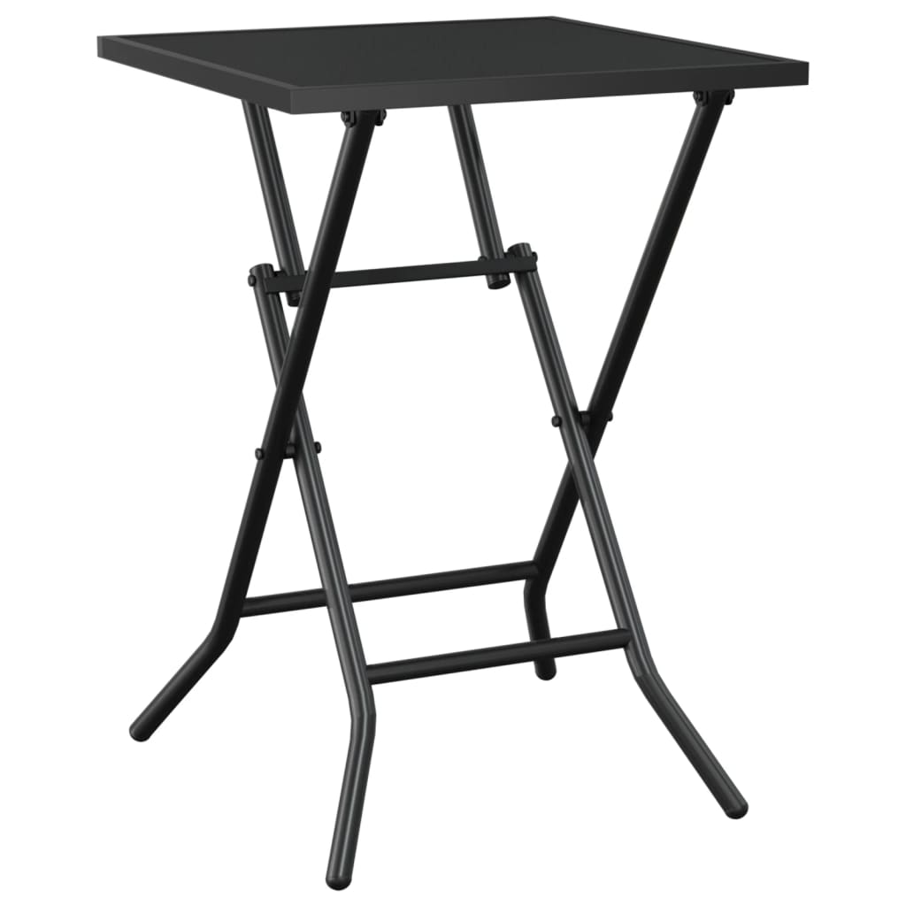 Table de jardin pliable anthracite 50x50x72 cm maille d'acier Tables de jardin vidaXL