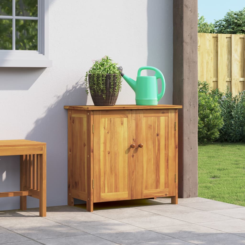 Armoire de jardin 75x35x70 cm bois massif d'acacia - XIOS