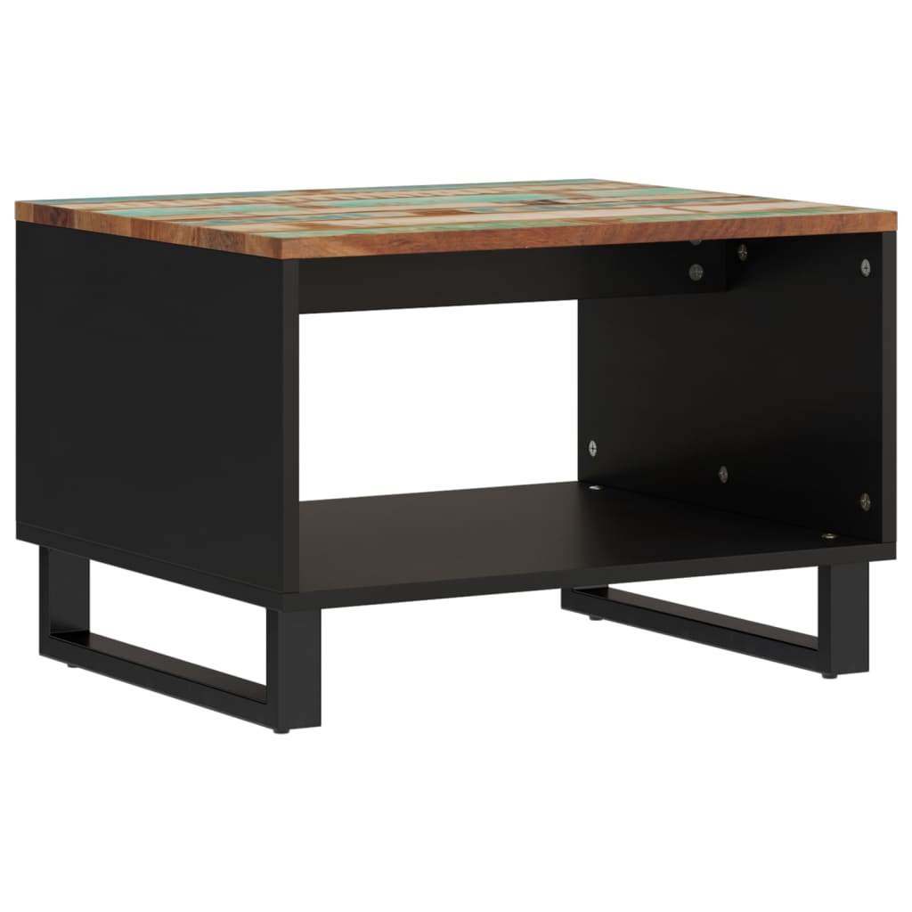 Table basse 60x50x40 cm bois de récupération massif - XIOS