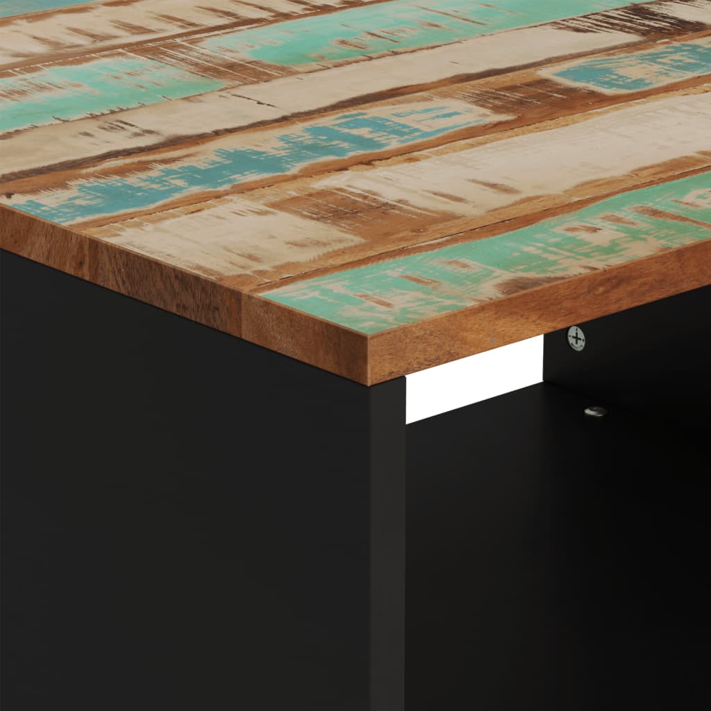 Table basse 60x50x40 cm bois de récupération massif - XIOS
