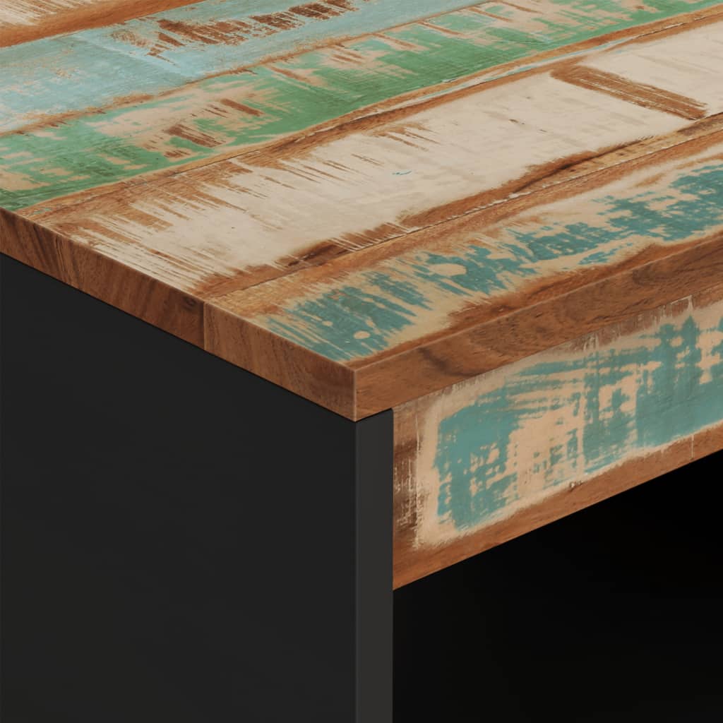 Table basse 55x50x40 cm bois de récupération massif - XIOS