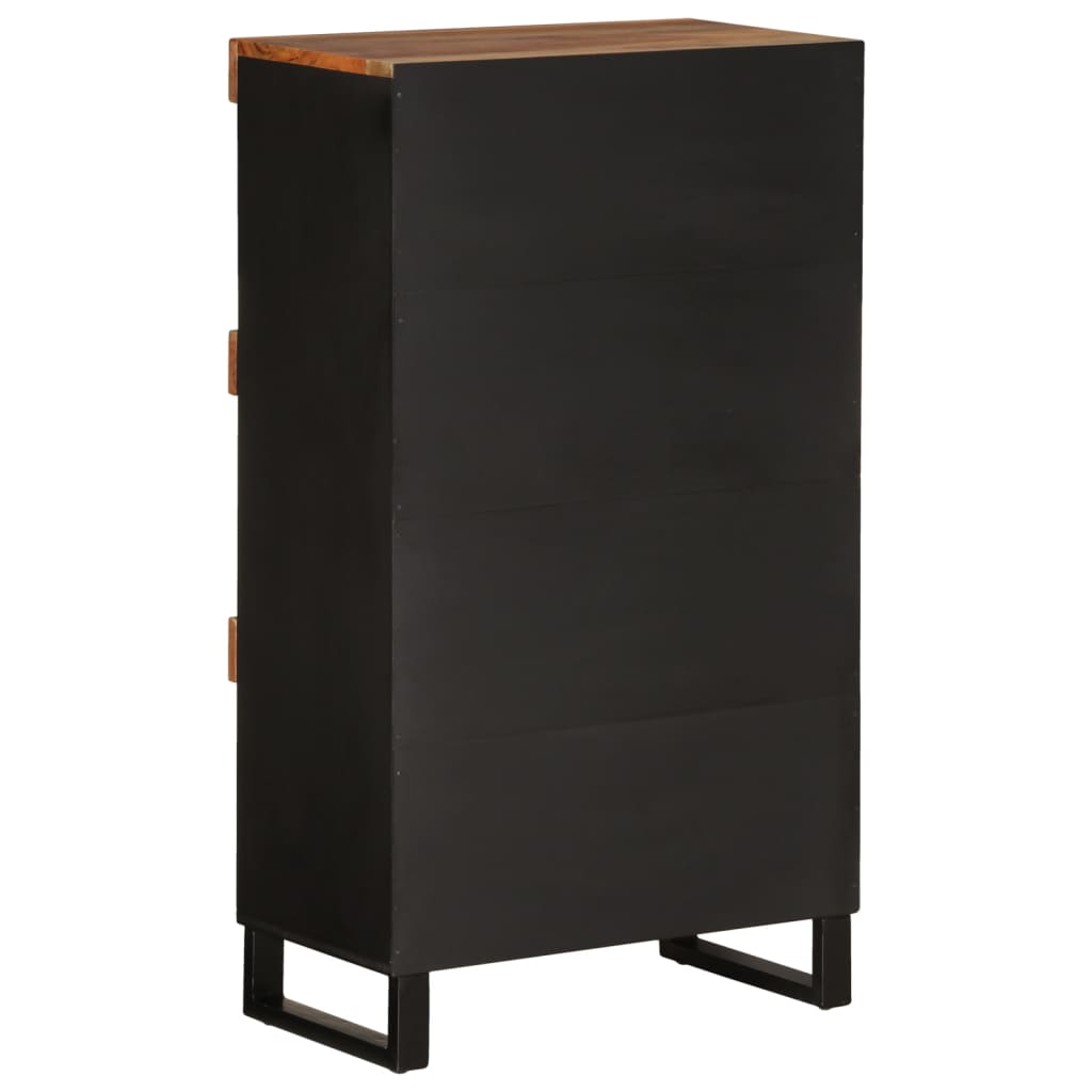 Armoire latérale 60x33x107 cm bois massif d'acacia - XIOS