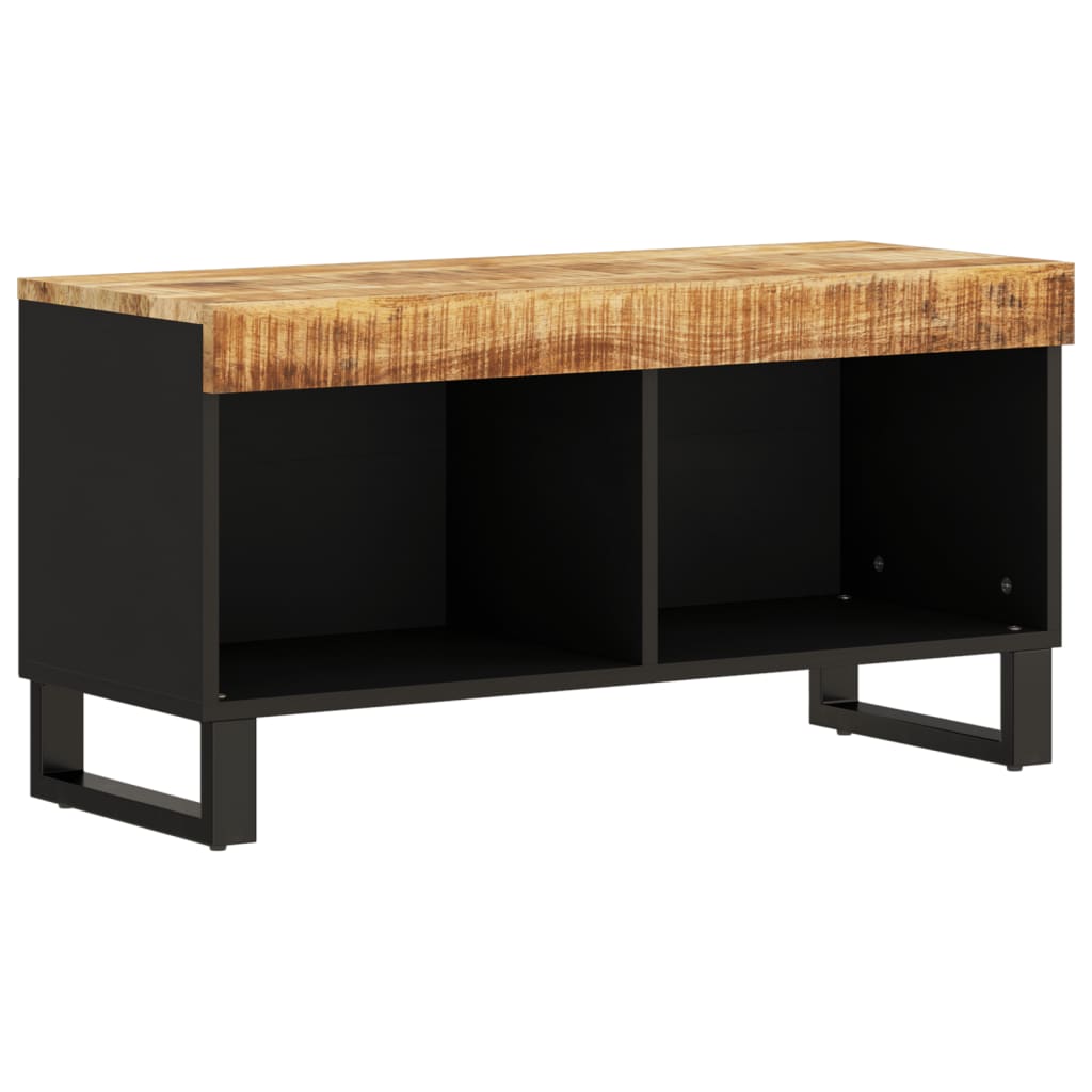 Meuble TV 85x33x43,5 cm bois massif de manguier Fixations & meubles de rangement multimédia vidaXL