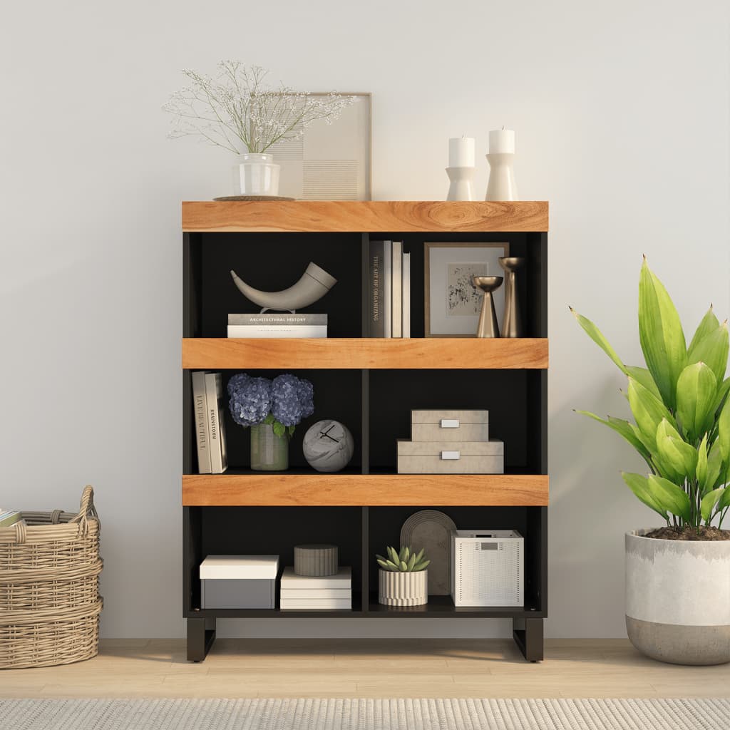 Armoire latérale 85x33x107 cm bois massif d'acacia - XIOS