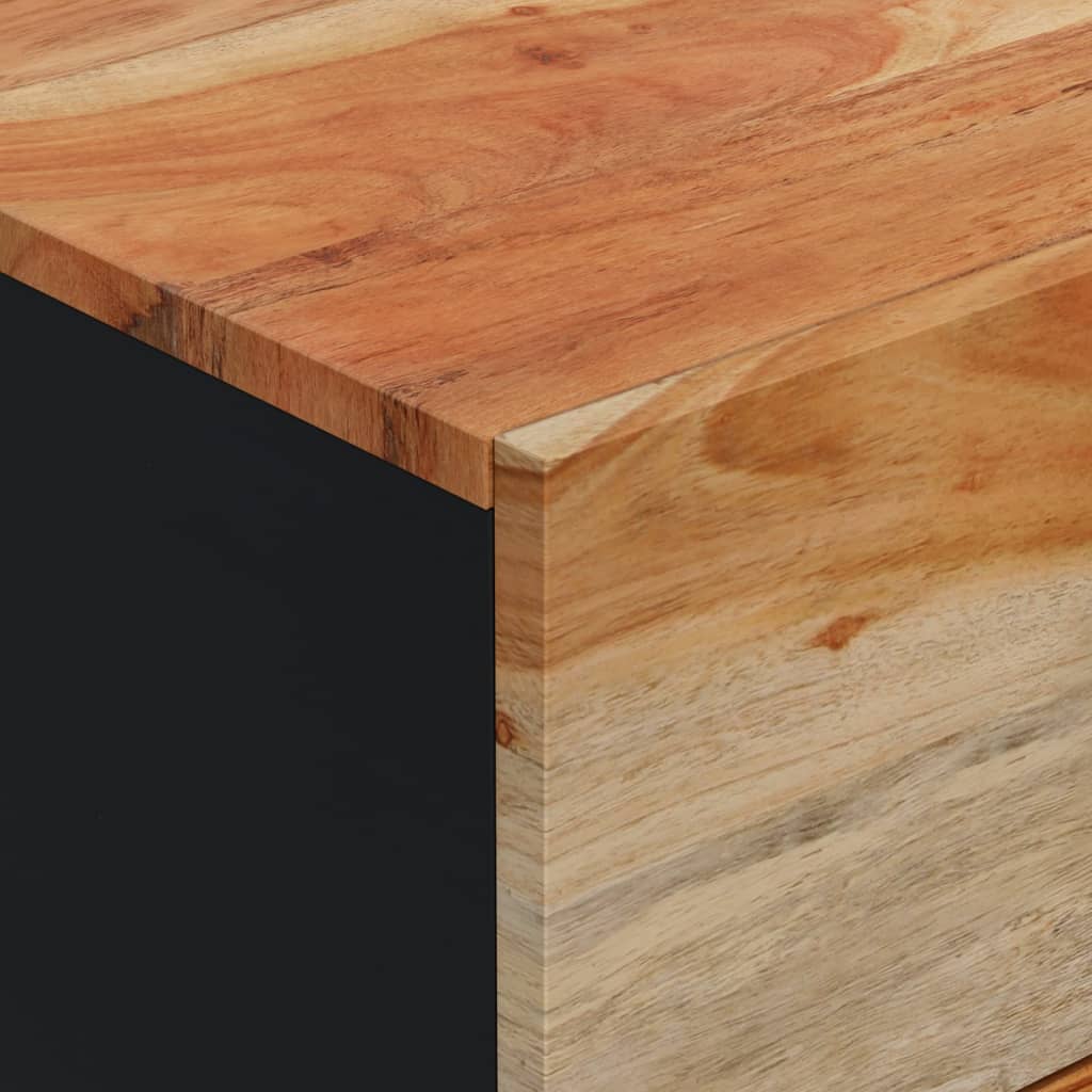Buffet avec 3 tiroirs 40x33,5x75 cm bois massif d'acacia - XIOS