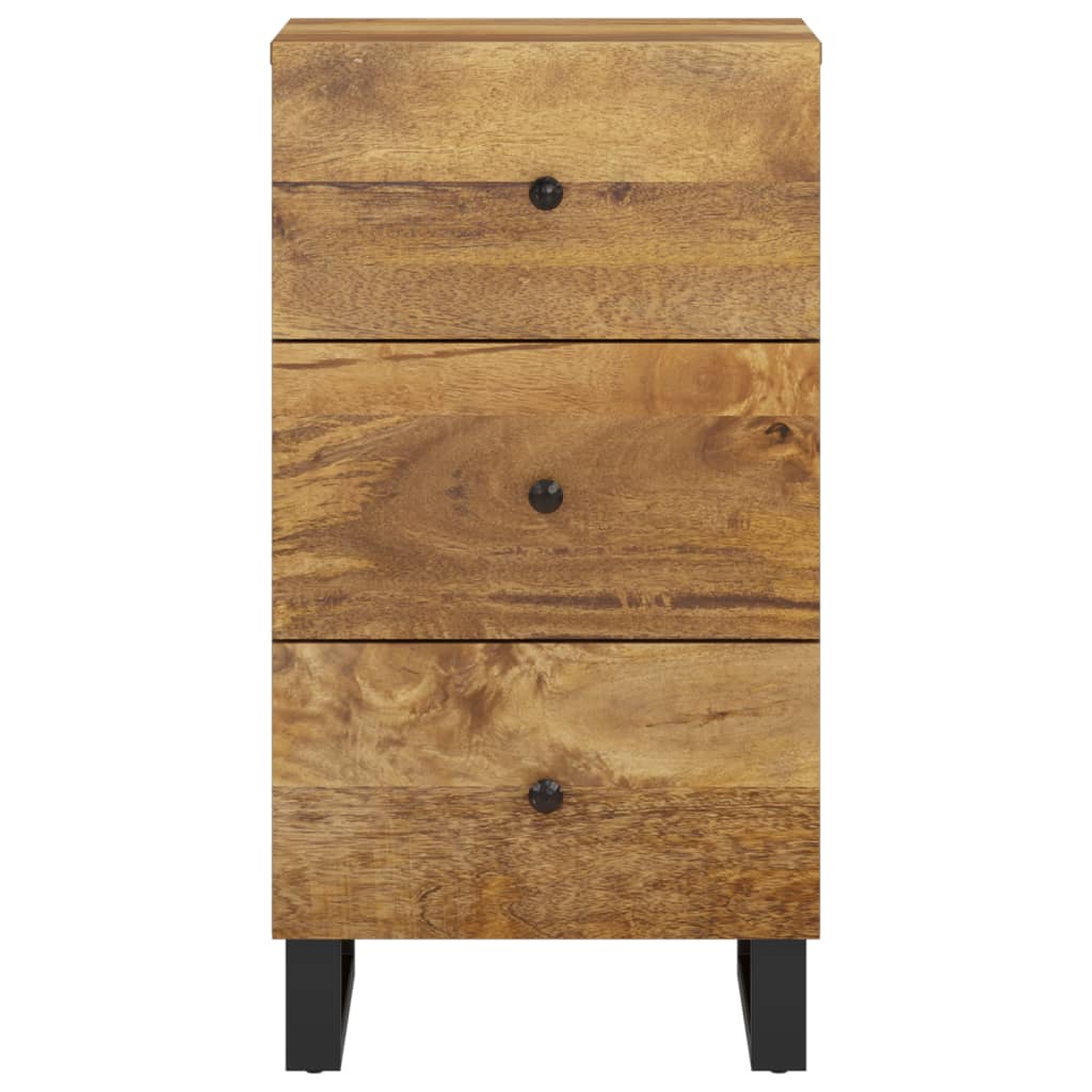 Buffet avec 3 tiroirs 40x33,5x75 cm bois massif de manguier - XIOS