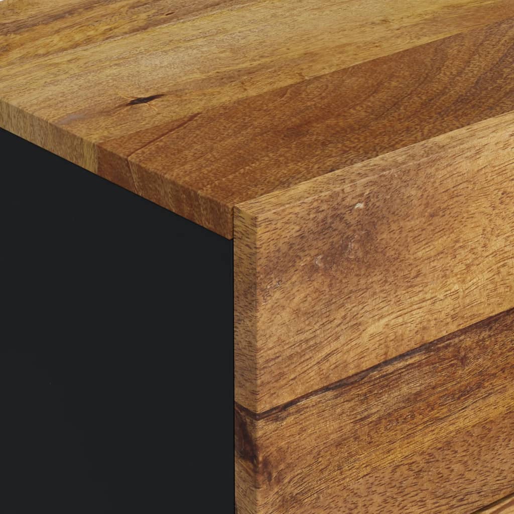Buffet avec 3 tiroirs 40x33,5x75 cm bois massif de manguier - XIOS