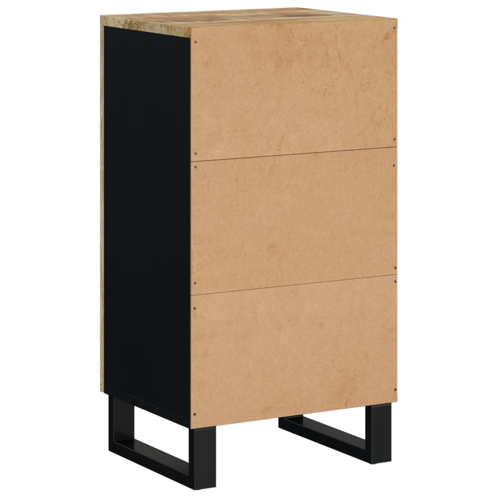 Buffet avec porte 40x31x75 cm bois massif de manguier - XIOS
