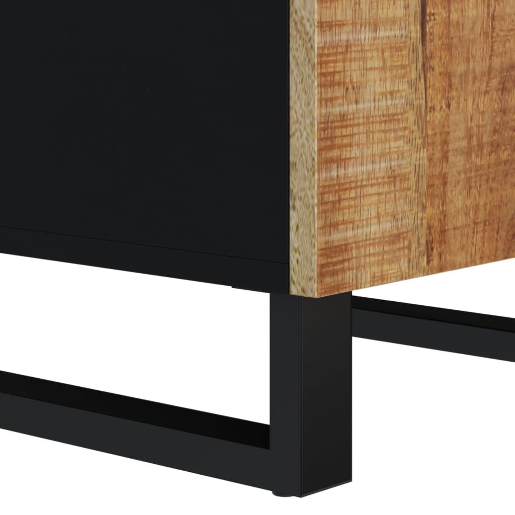 Buffet avec porte 40x31x75 cm bois massif de manguier - XIOS
