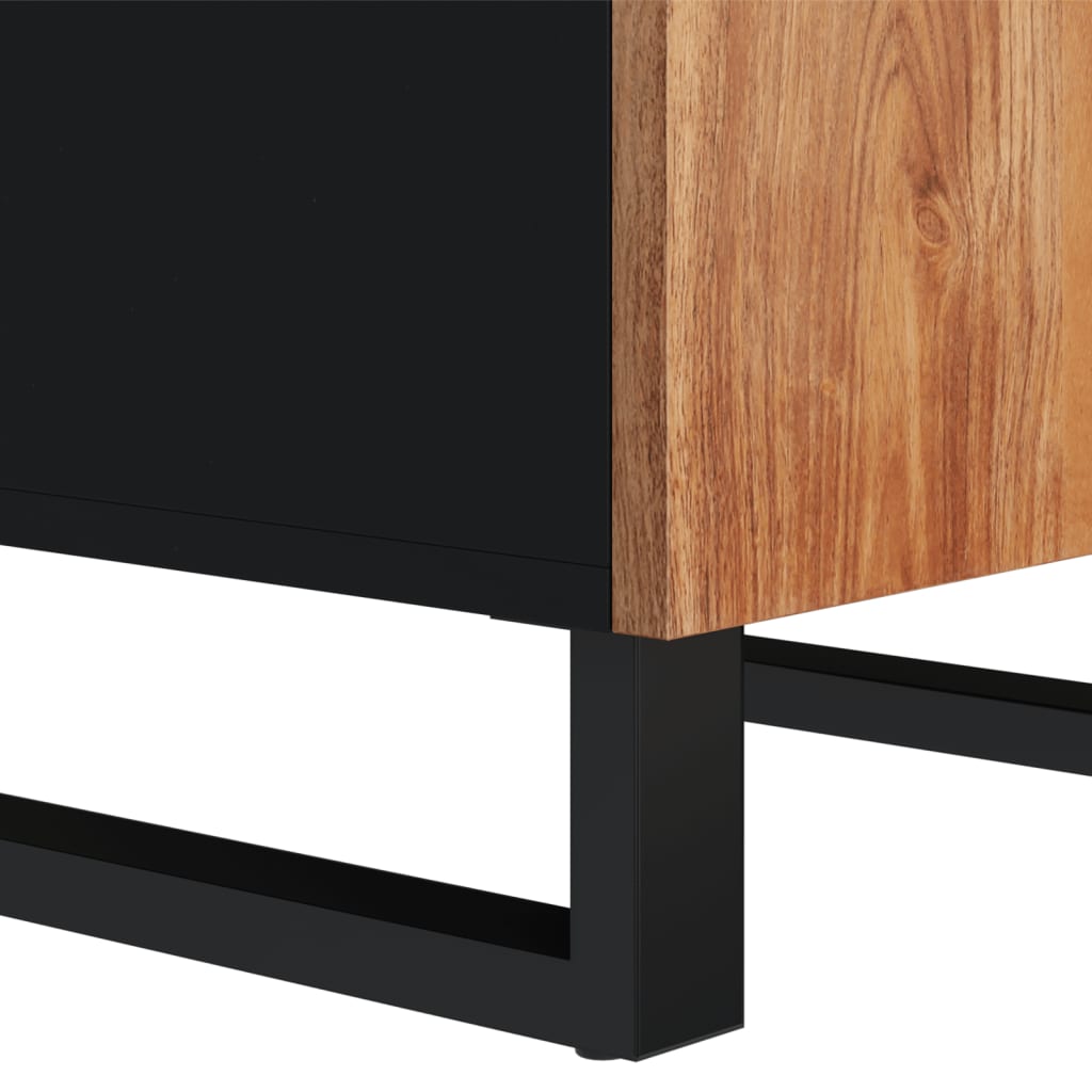Buffet avec porte 40x31x75 cm bois massif d'acacia - XIOS