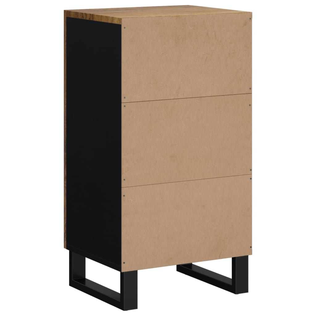 Buffet avec porte 40x31x75 cm bois massif de manguier - XIOS