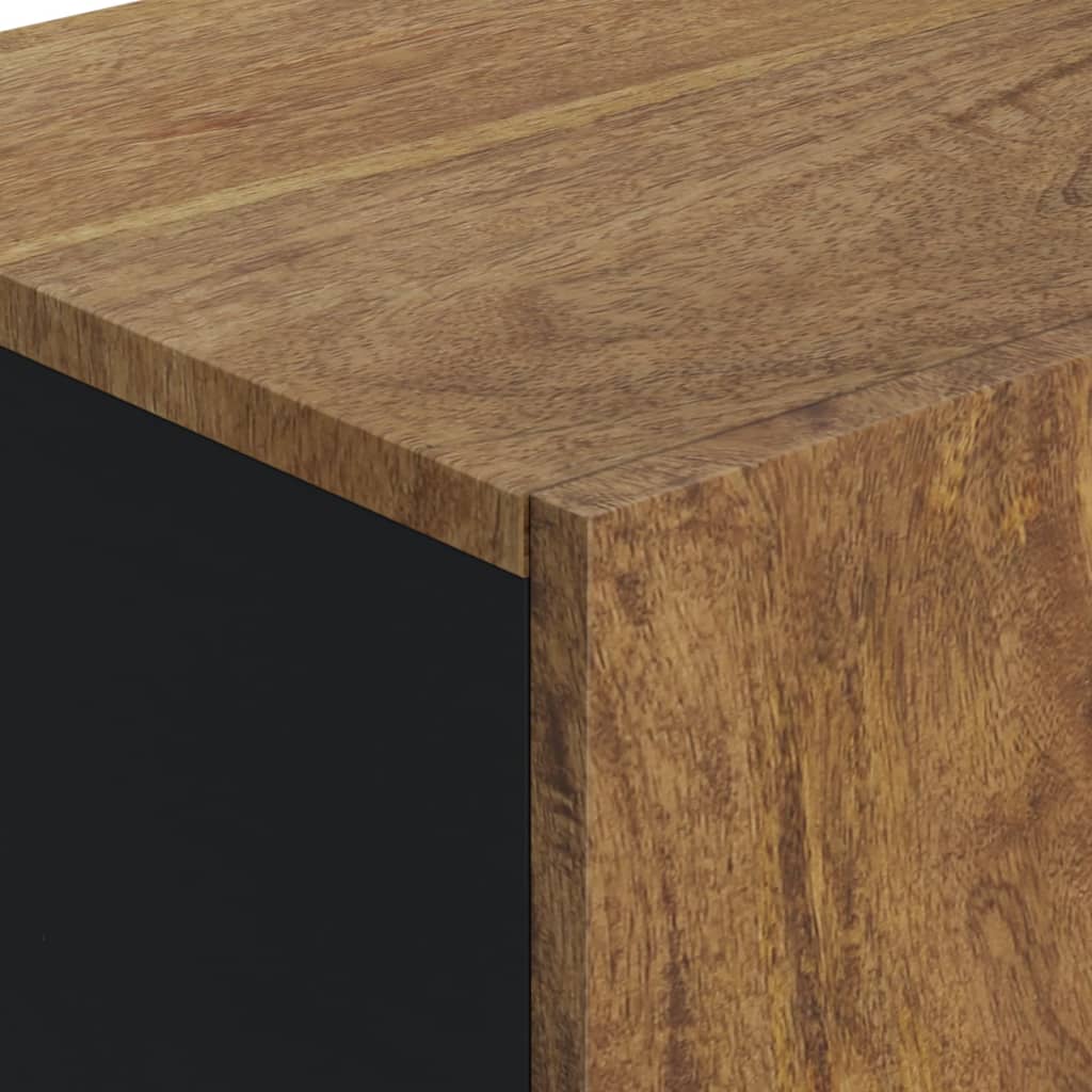 Buffet avec porte 40x31x75 cm bois massif de manguier - XIOS