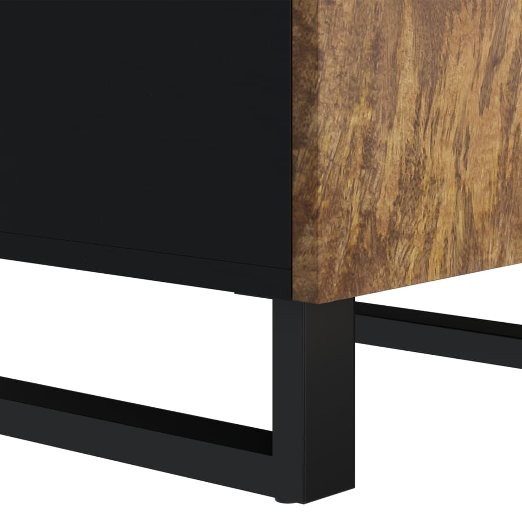 Buffet avec porte 40x31x75 cm bois massif de manguier - XIOS