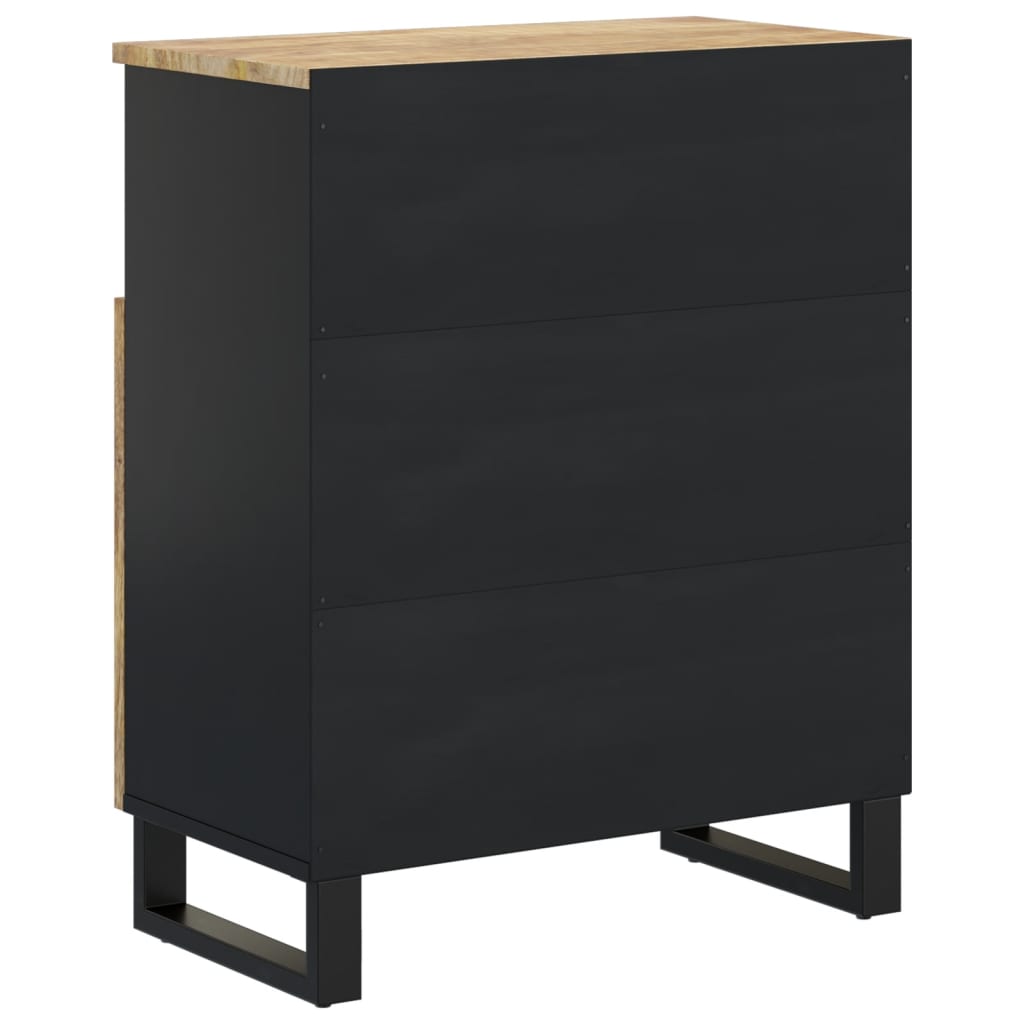 Buffet avec 2 portes 60x33x75 cm bois massif de manguier - XIOS