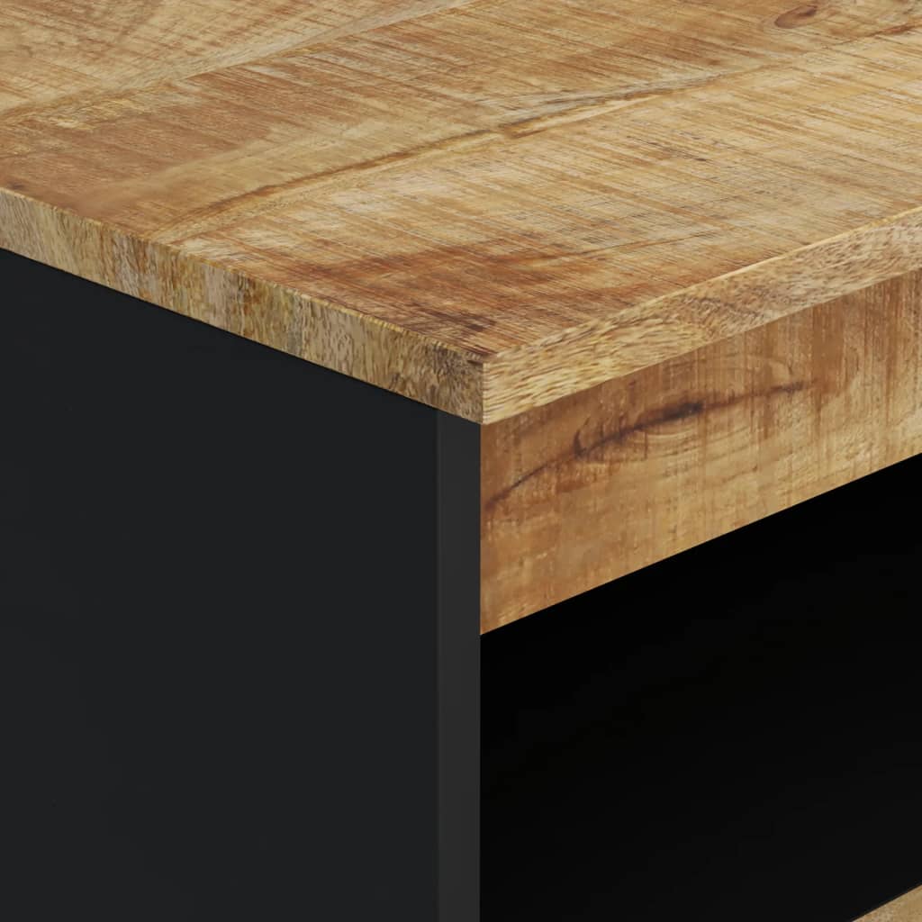 Buffet avec 2 portes 60x33x75 cm bois massif de manguier - XIOS