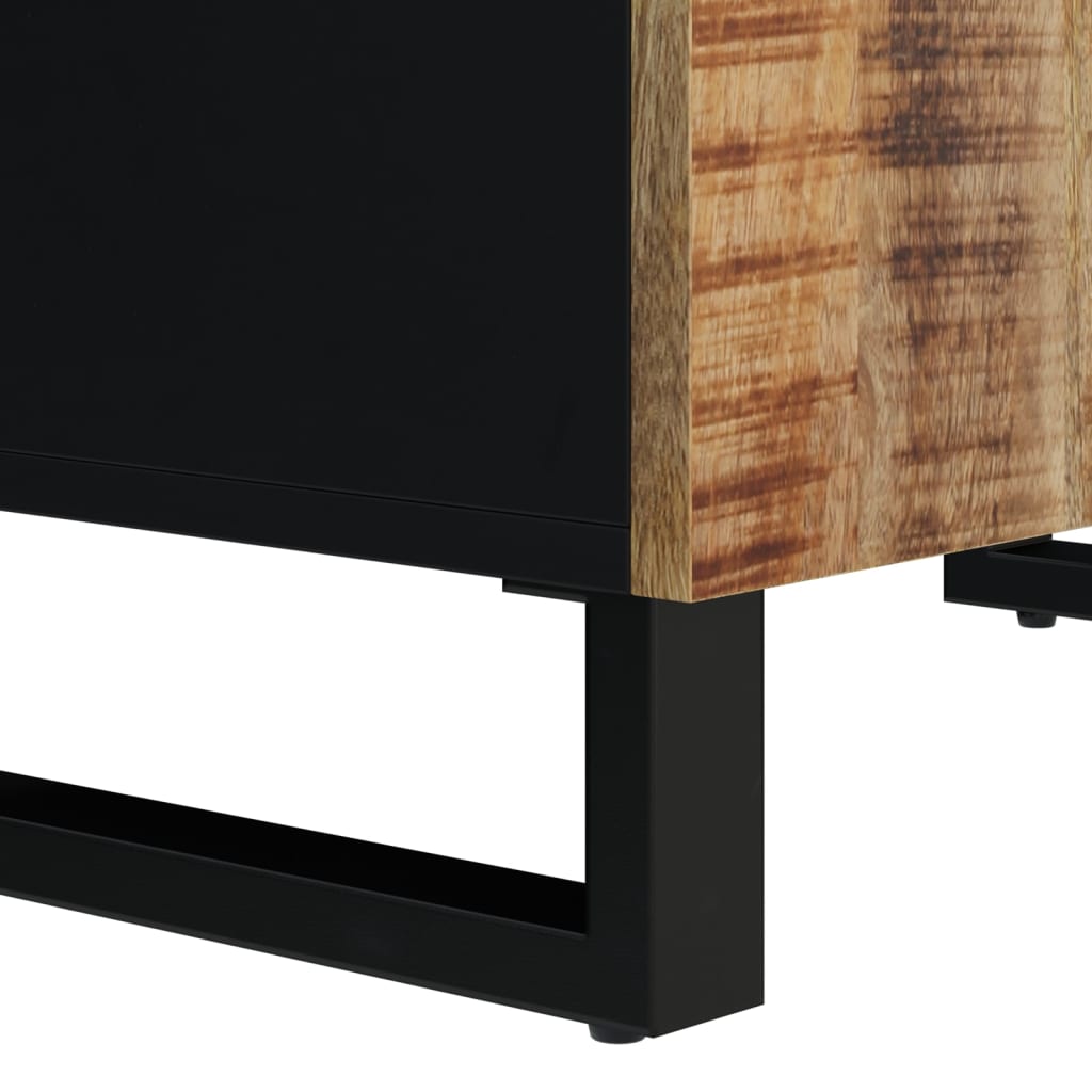 Buffet avec 2 portes 60x33x75 cm bois massif de manguier - XIOS