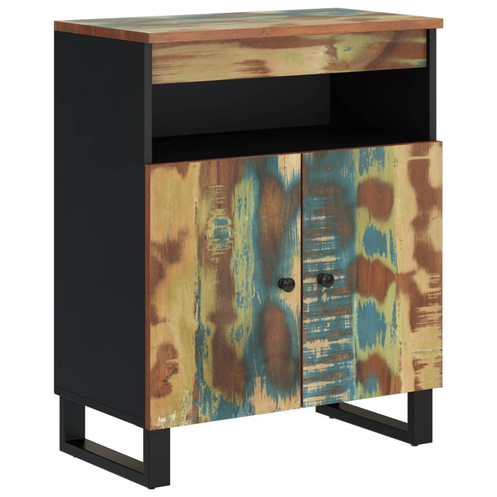 Buffet avec 2 portes 60x33x75 cm bois massif de récupération - XIOS
