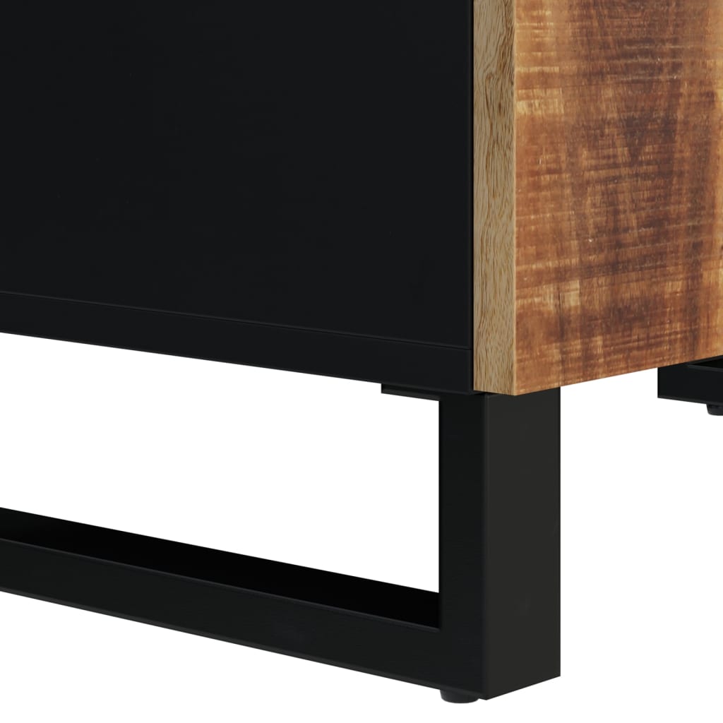 Buffet avec 4 portes 60x33x75 cm bois massif de manguier - XIOS