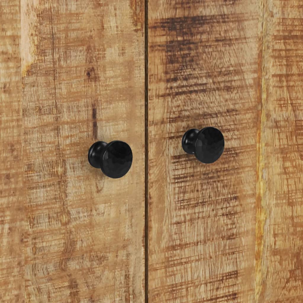 Buffet avec 4 portes 60x33x75 cm bois massif de manguier - XIOS
