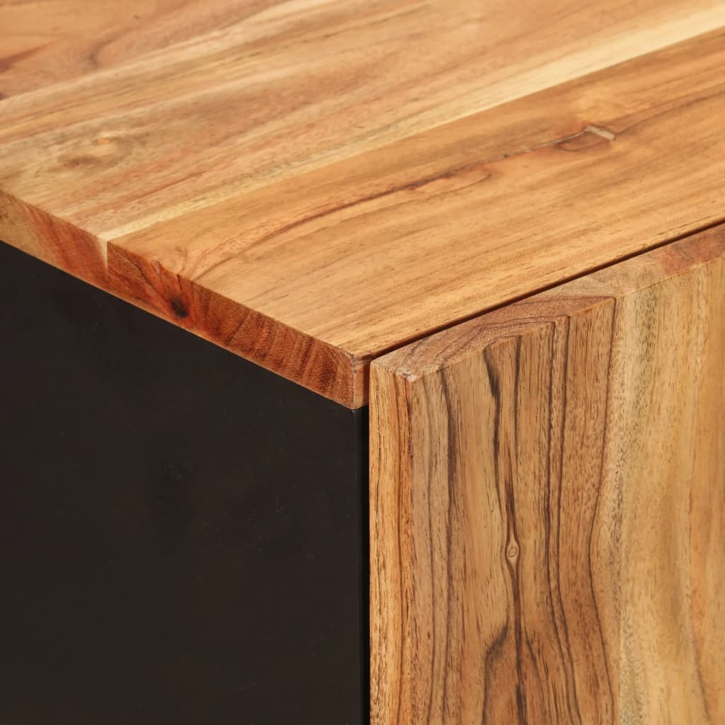 Buffet avec 4 portes 60x33x75 cm bois massif d'acacia - XIOS