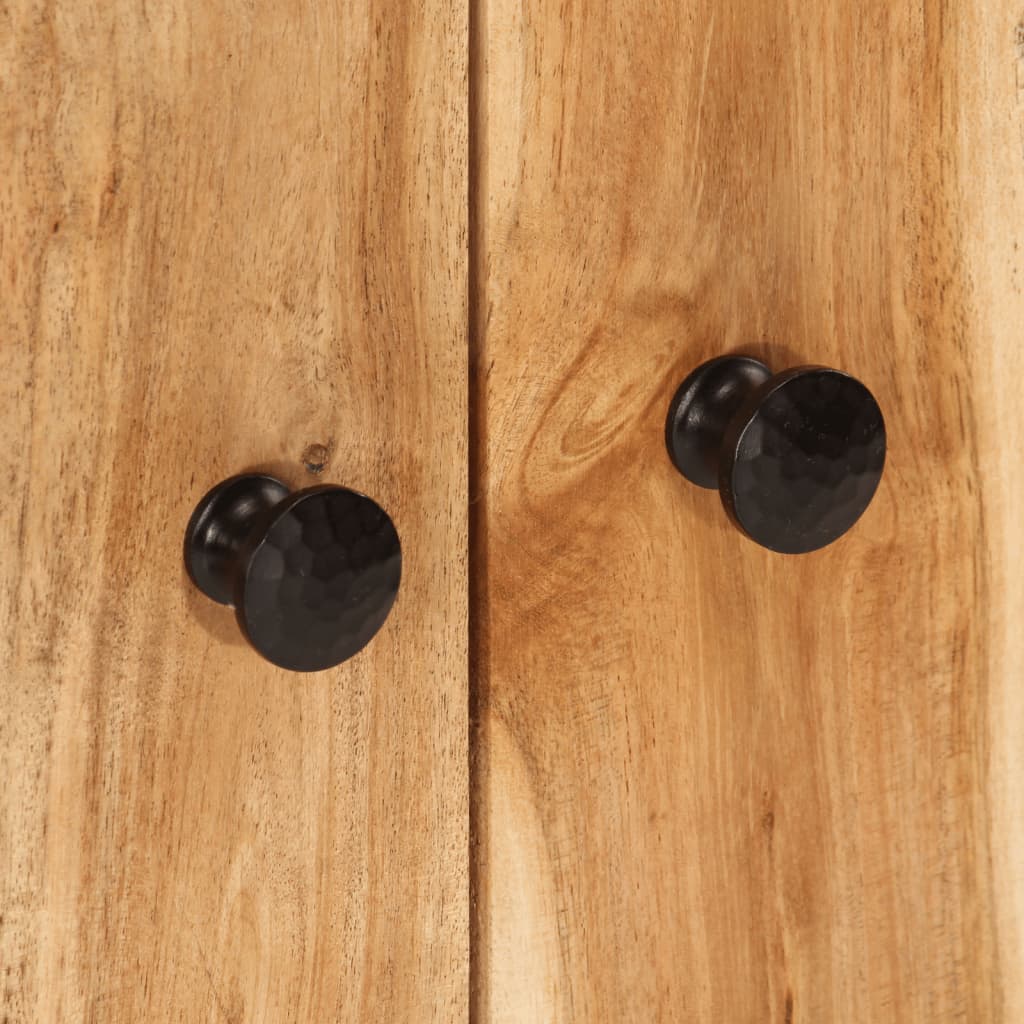 Buffet avec 4 portes 60x33x75 cm bois massif d'acacia - XIOS