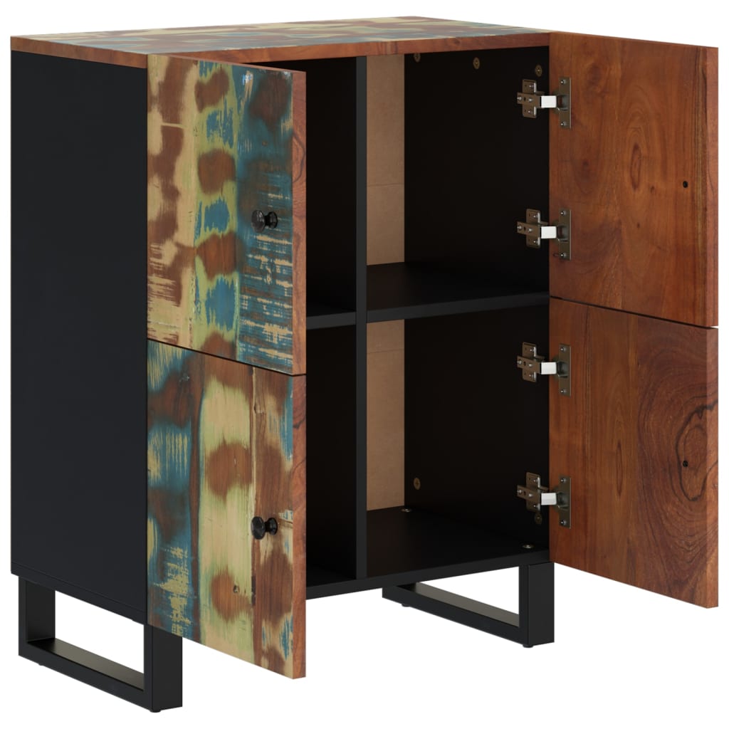 Buffet avec 4 portes 60x33x75 cm bois massif de récupération - XIOS