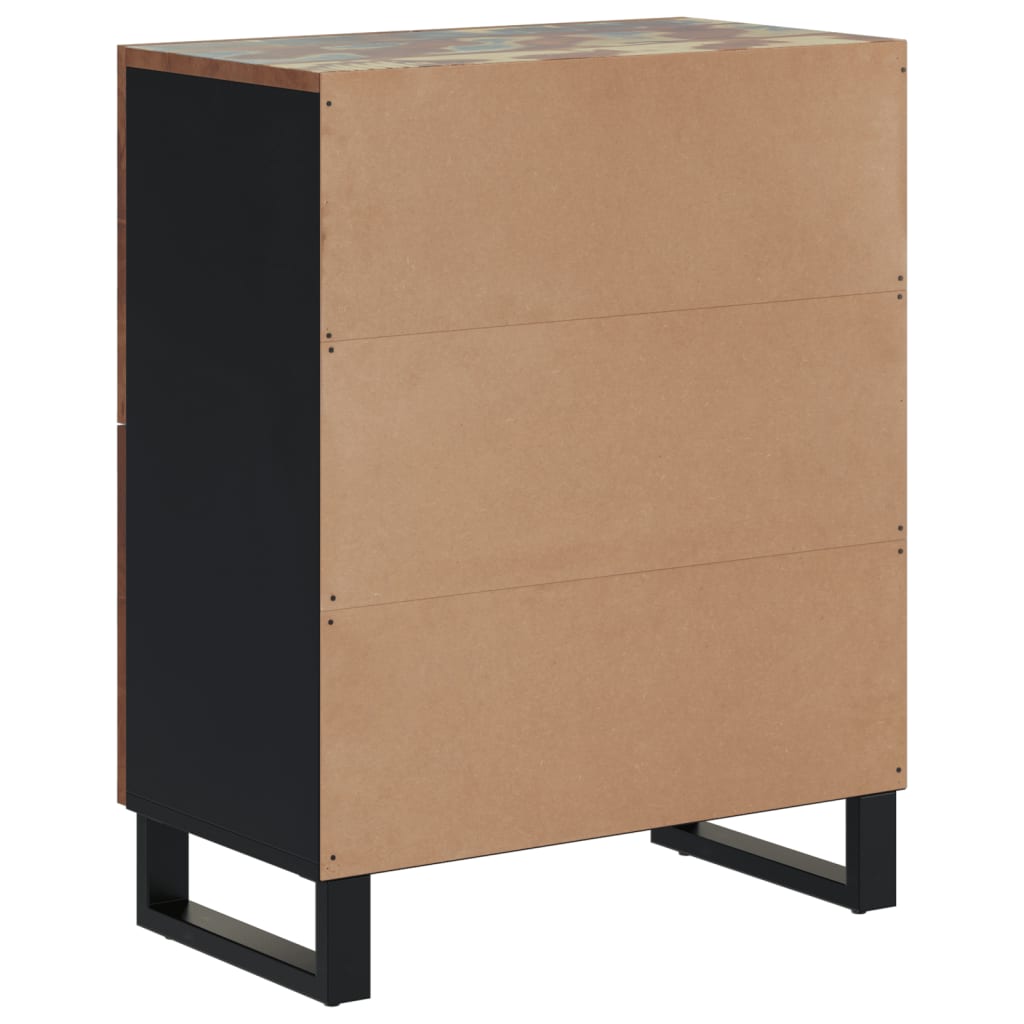 Buffet avec 4 portes 60x33x75 cm bois massif de récupération - XIOS