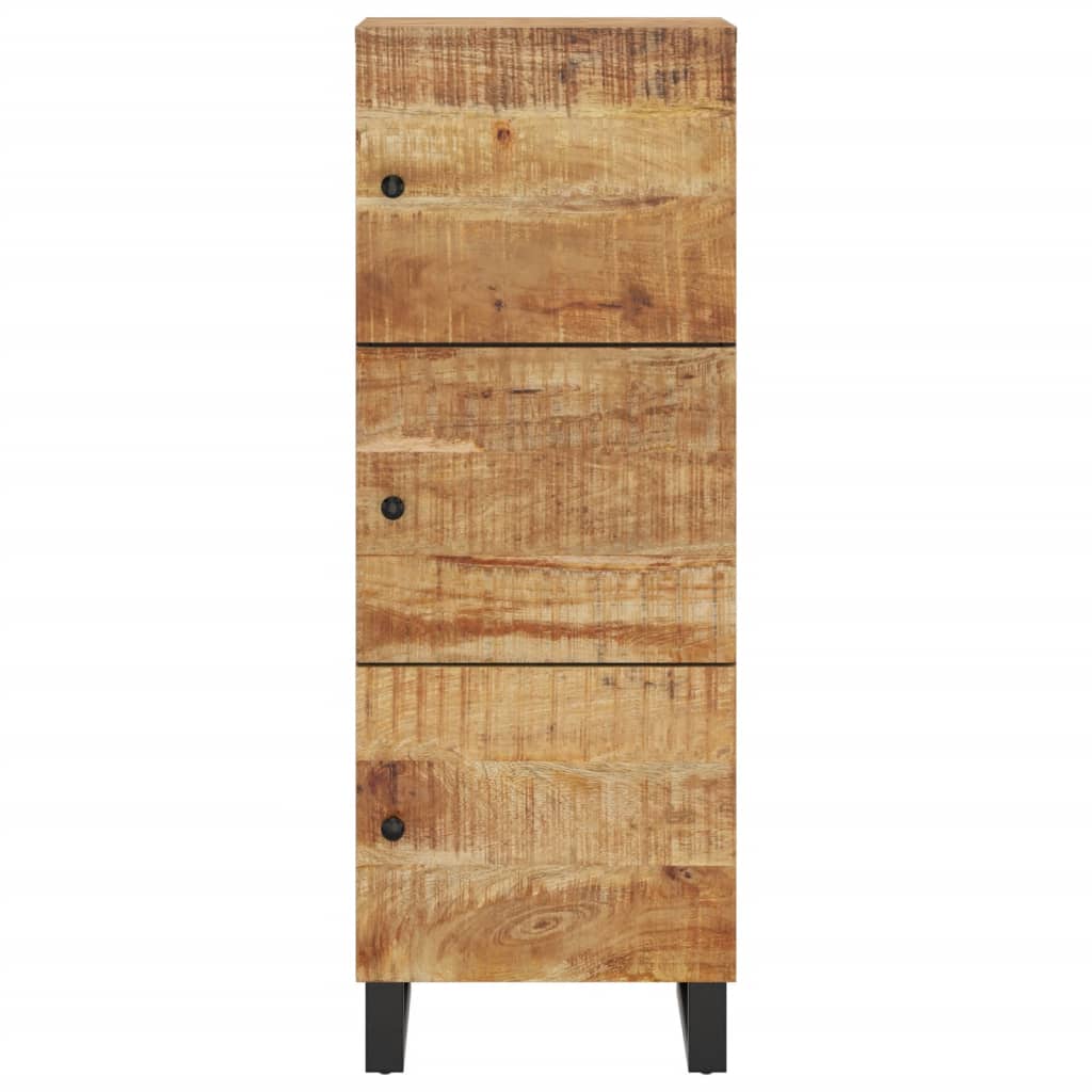 Buffet avec 3 portes 40x33x110 cm bois massif manguier et fer - XIOS
