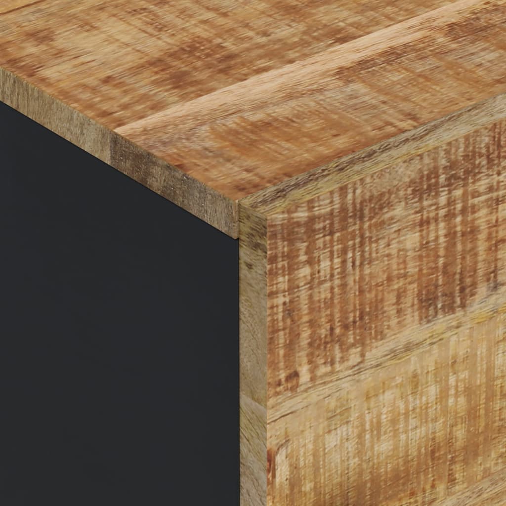 Buffet avec 3 portes 40x33x110 cm bois massif manguier et fer - XIOS
