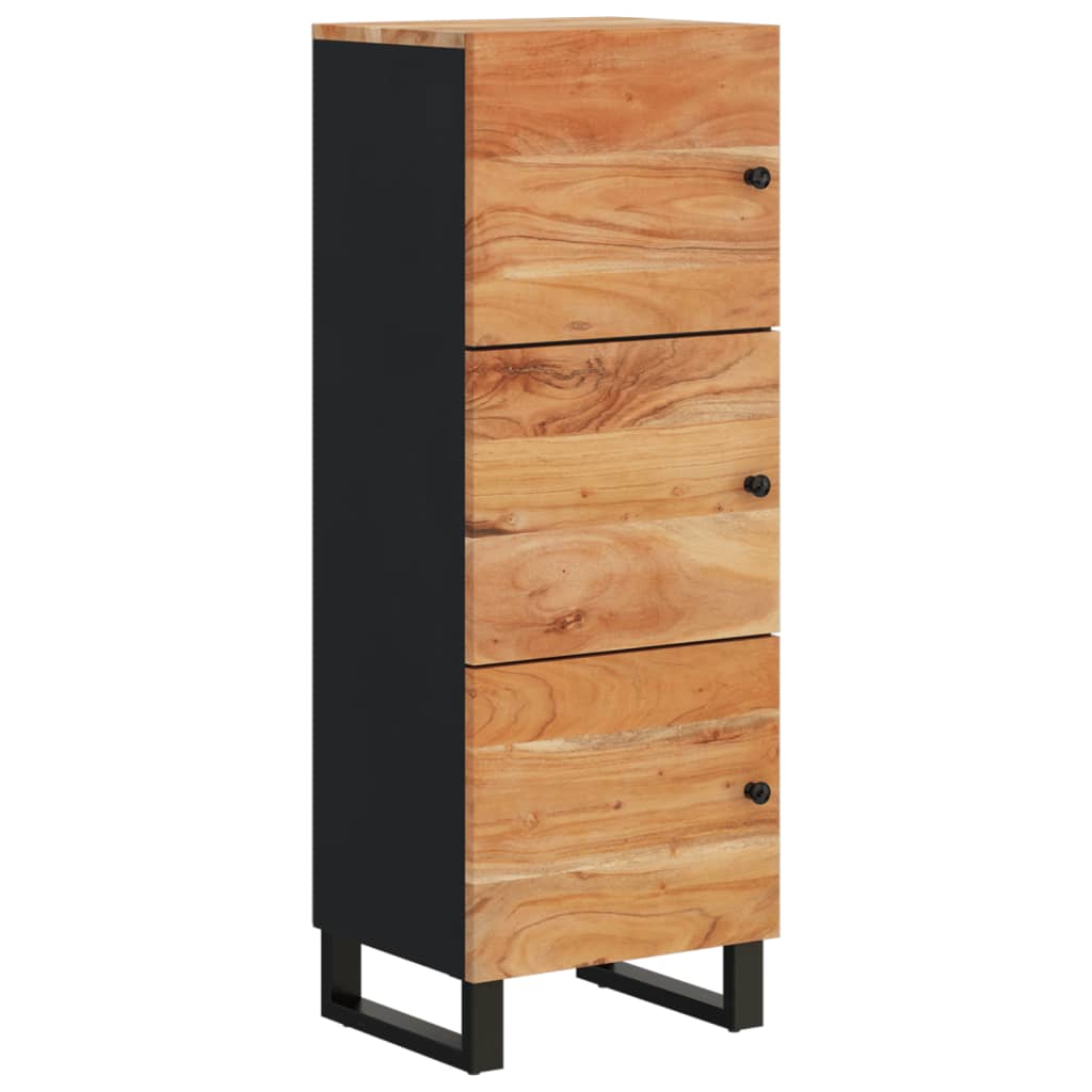 Buffet avec 3 portes 40x33x110 cm bois massif d'acacia et fer - XIOS