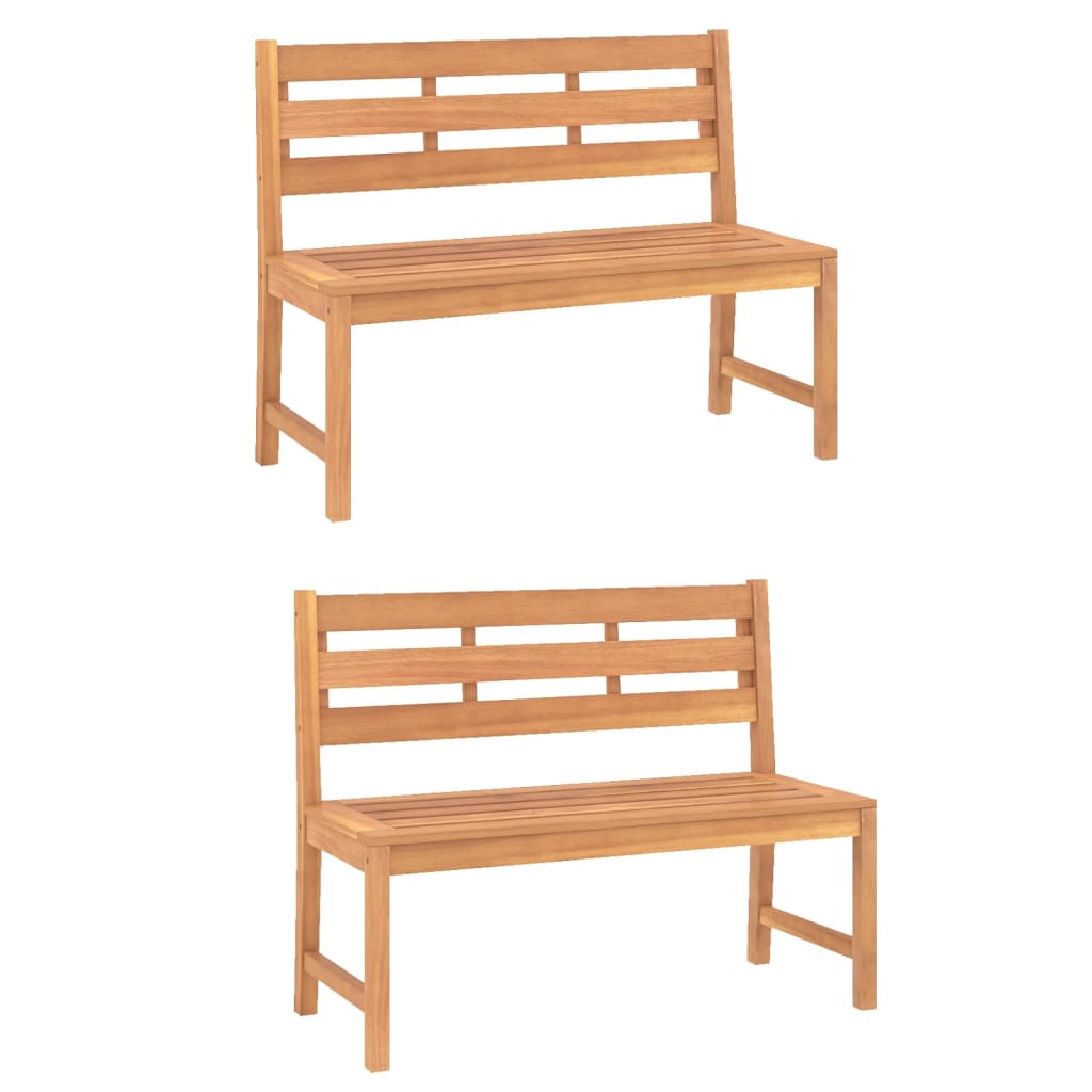 Ensemble à manger de jardin 4 pcs Bois de teck massif