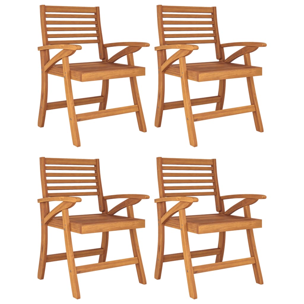 Ensemble à manger de jardin 5 pcs Bois d'acacia solide