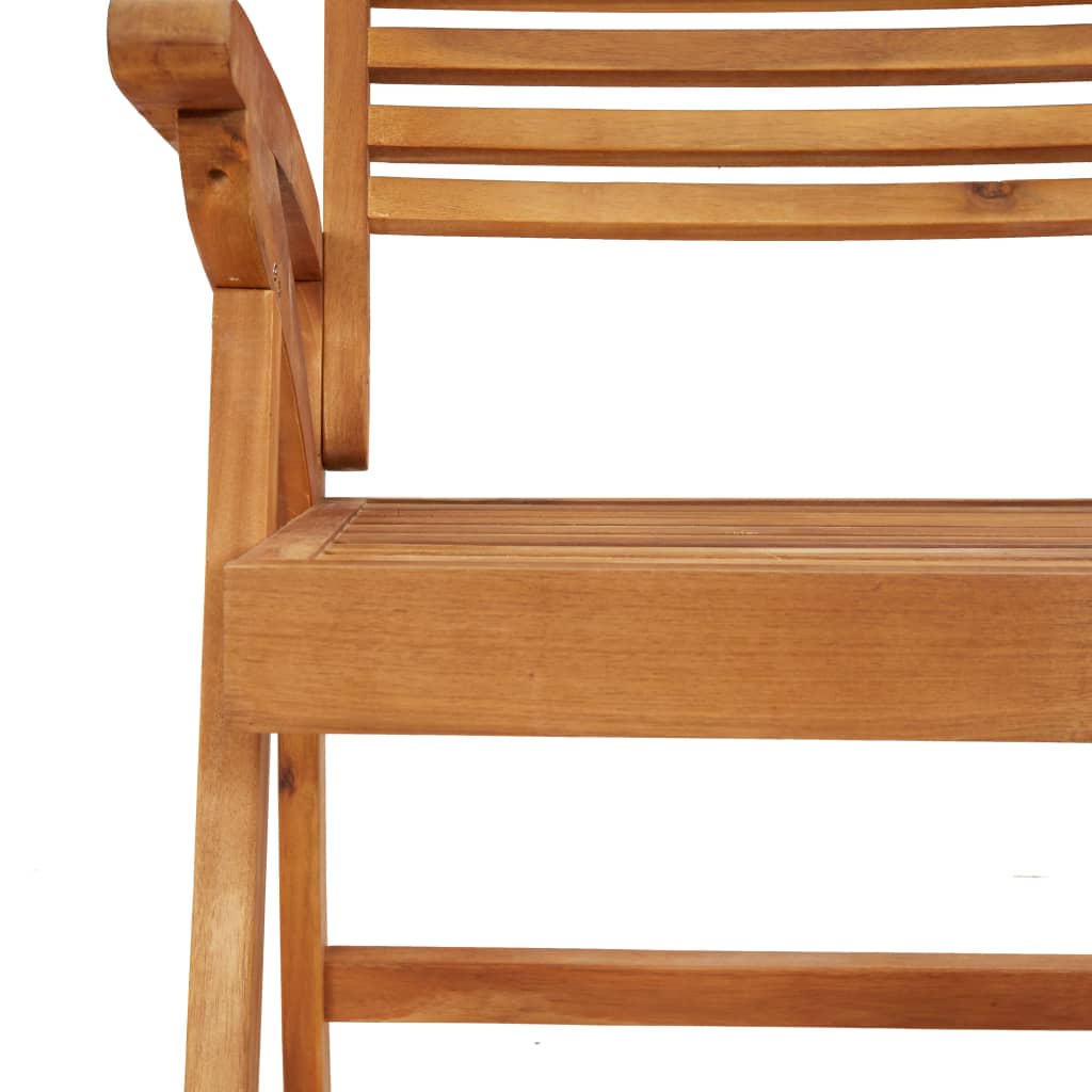 Ensemble à manger de jardin 5 pcs Bois d'acacia solide