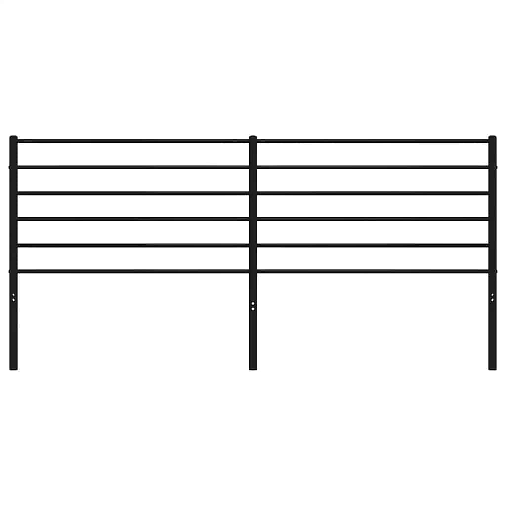 Tête de lit métal noir 193 cm - XIOS