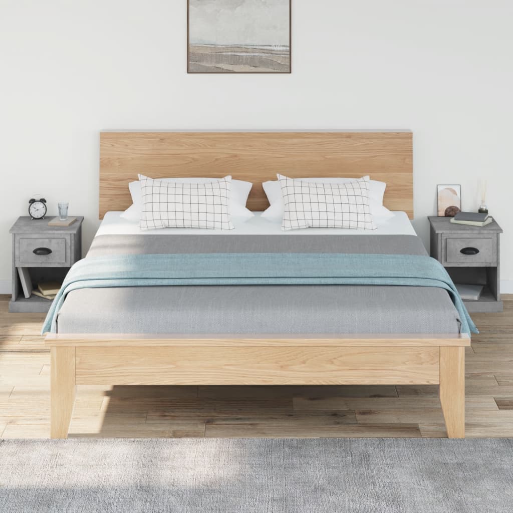 Tables de chevet 2 pcs gris béton 39x39x47,5 cm bois ingénierie - XIOS