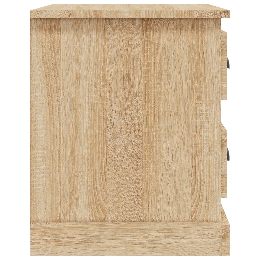 Tables de chevet 2pcs chêne sonoma 39x39x47,5cm bois ingénierie - XIOS