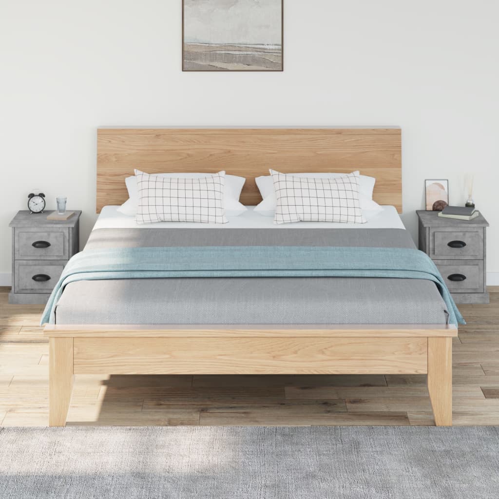 Tables de chevet 2 pcs gris béton 39x39x47,5 cm bois ingénierie - XIOS