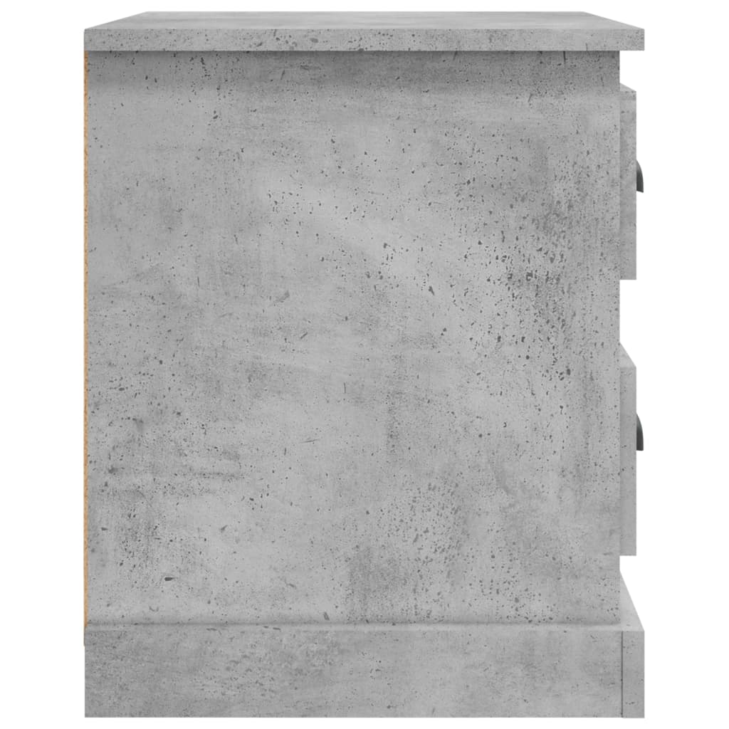 Tables de chevet 2 pcs gris béton 39x39x47,5 cm bois ingénierie - XIOS