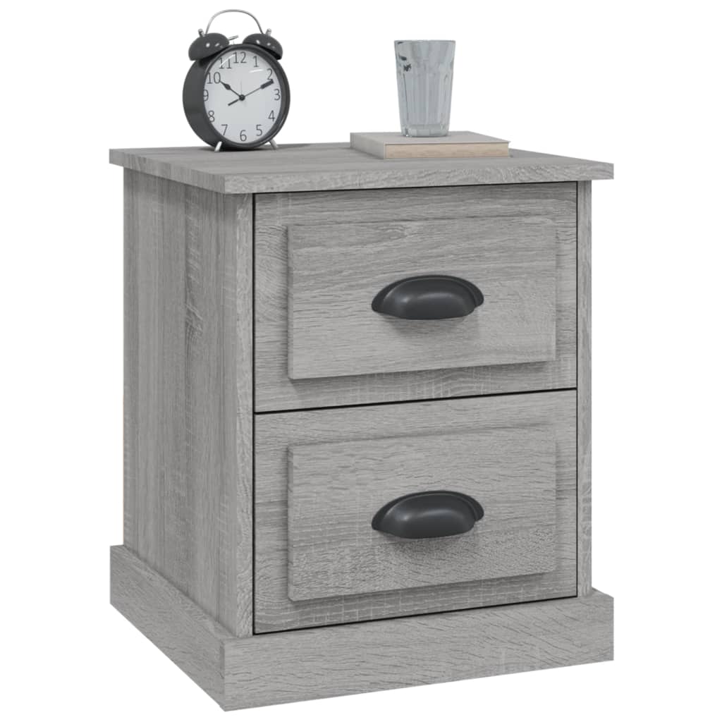 Tables de chevet 2 pcs sonoma gris 39x39x47,5cm bois ingénierie - XIOS