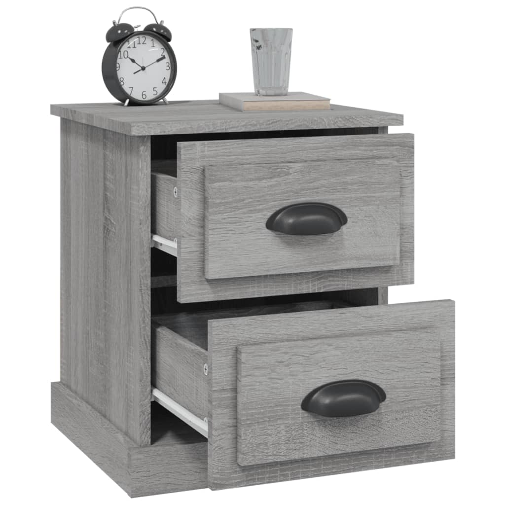 Tables de chevet 2 pcs sonoma gris 39x39x47,5cm bois ingénierie - XIOS