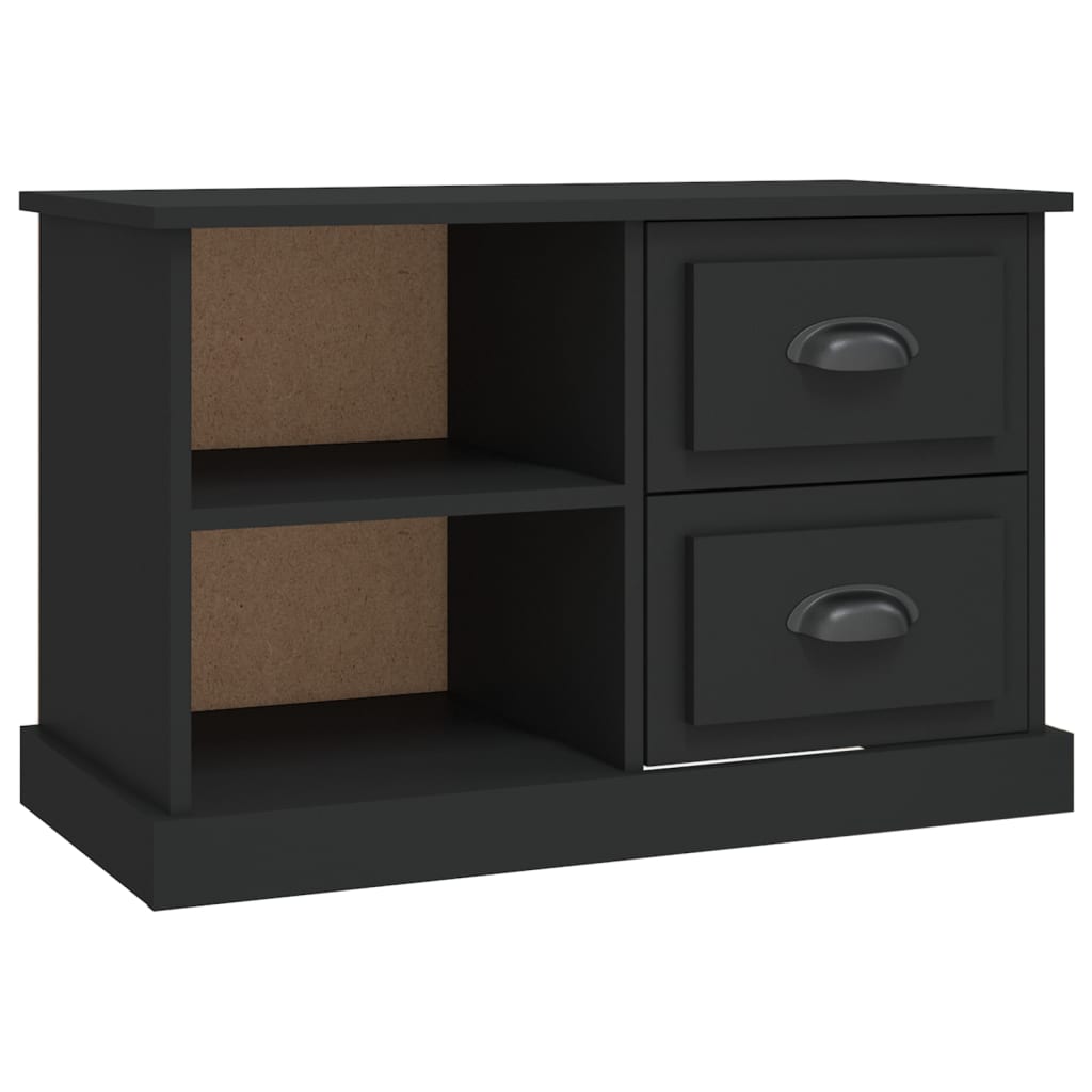 Meuble TV noir 73x35,5x47,5 cm bois d'ingénierie Meubles TV vidaXL   