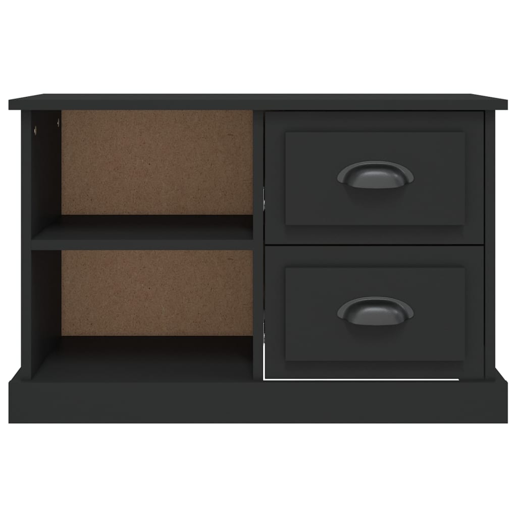 Meuble TV noir 73x35,5x47,5 cm bois d'ingénierie Meubles TV vidaXL   