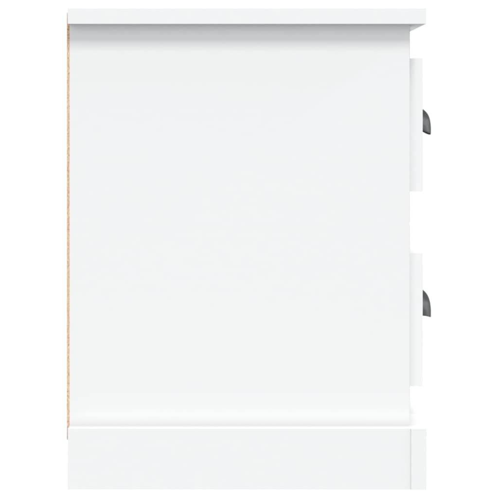 Meuble TV blanc 102x35,5x47,5 cm bois d'ingénierie - XIOS