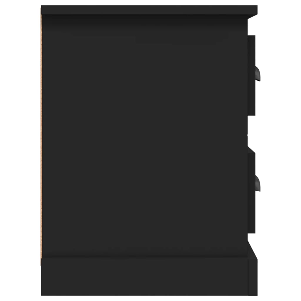 Meuble TV noir 102x35,5x47,5 cm bois d'ingénierie - XIOS