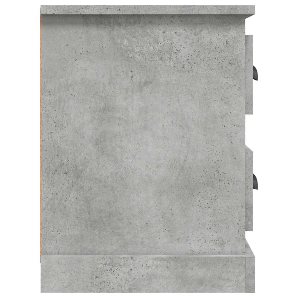 Meuble TV gris béton 102x35,5x47,5 cm bois d'ingénierie - XIOS