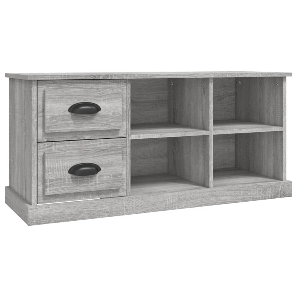 Meuble TV sonoma gris 102x35,5x47,5 cm bois d'ingénierie - XIOS