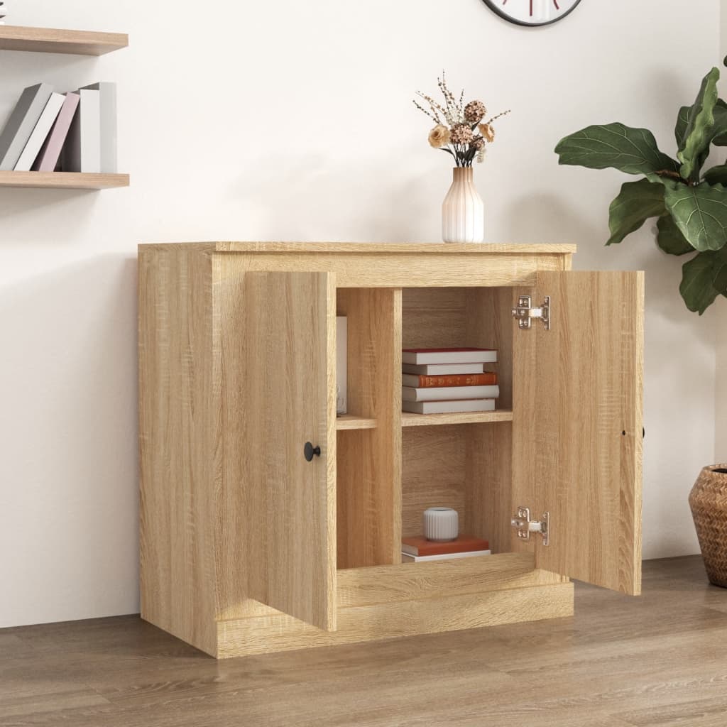 Buffet chêne sonoma 70x35,5x67,5 cm bois d'ingénierie - XIOS