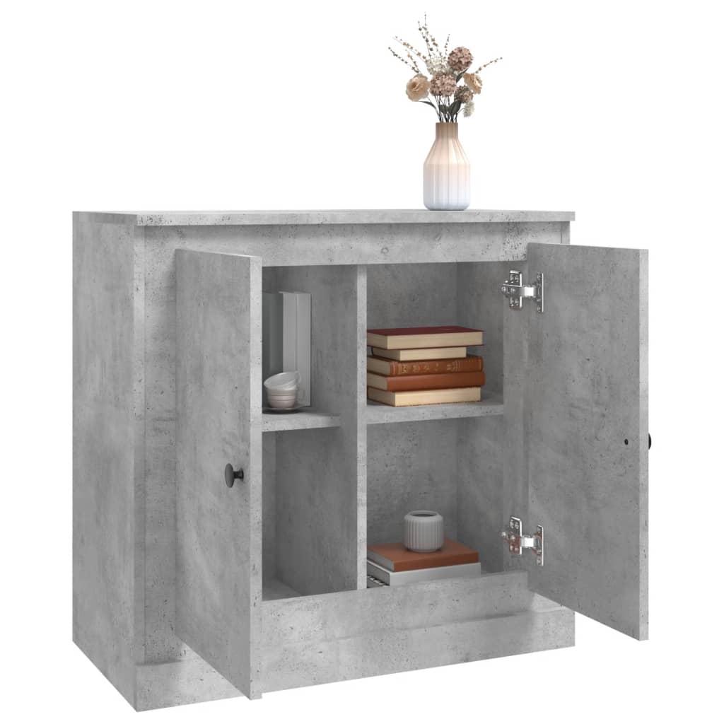 Buffet gris béton 70x35,5x67,5 cm bois d'ingénierie - XIOS