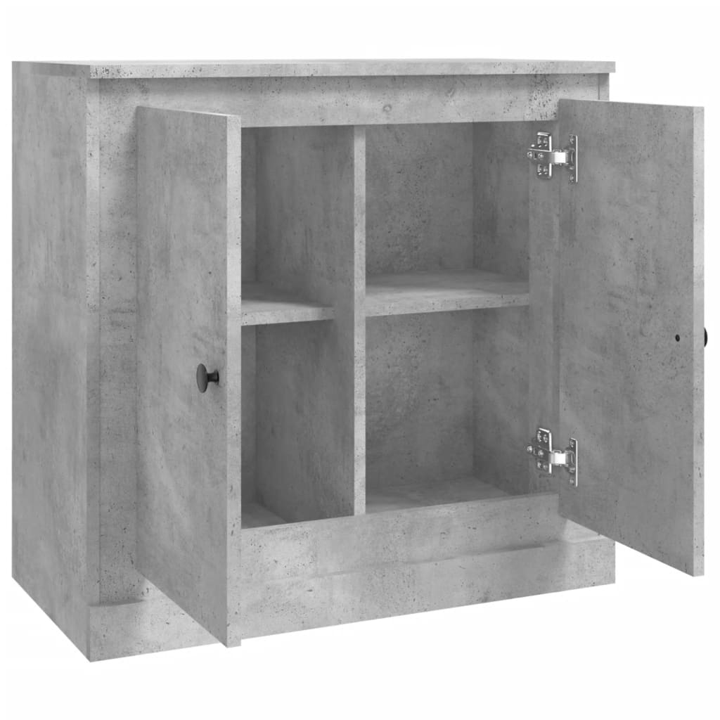 Buffet gris béton 70x35,5x67,5 cm bois d'ingénierie - XIOS